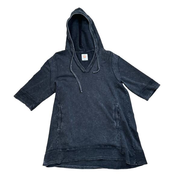 Daily Practice by Anthropologie Sport Hoodie Mini Dress Black Womens size XL - Picture 5 of 7